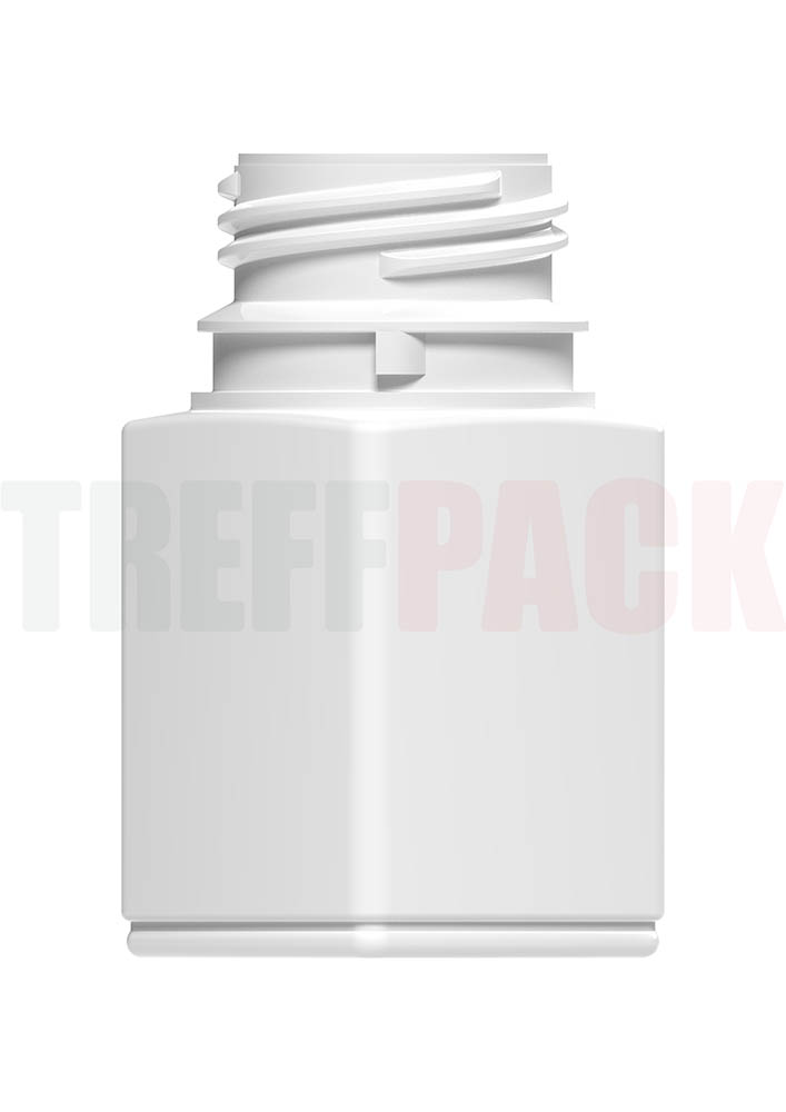 Weiße Kunststoffdose 100 ml rechteckig Duma® Twist-Off Q45100