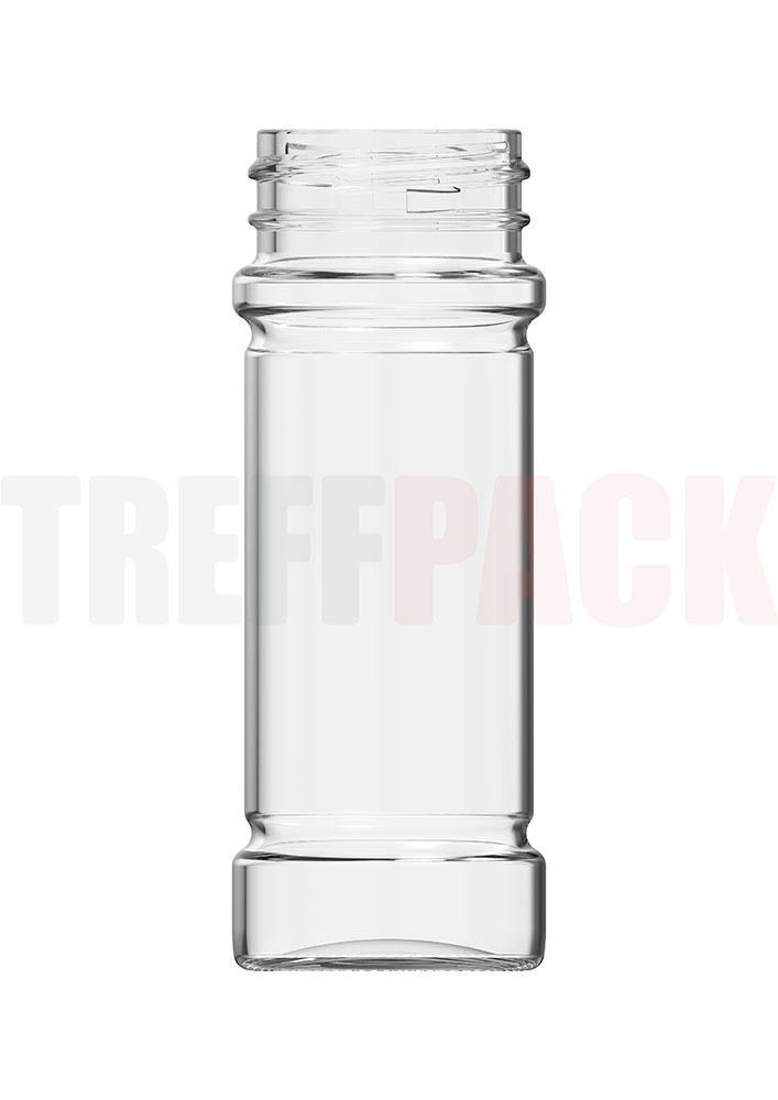 Gewürzglas 100 ml mit 41 Spezial Schraubmündung für Gewürzmühlen